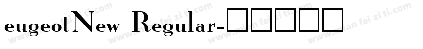eugeotNew Regular字体转换